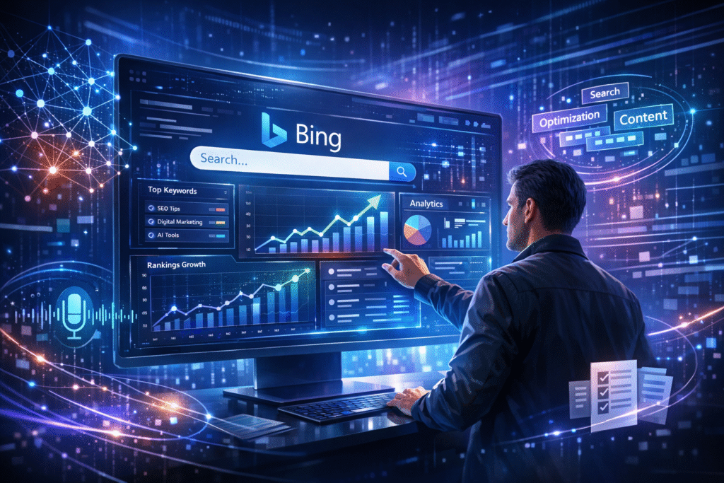 Bing AI search optimization dashboard